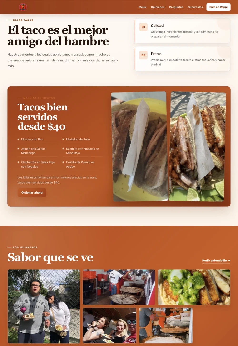 Captura real de Los Milanesos